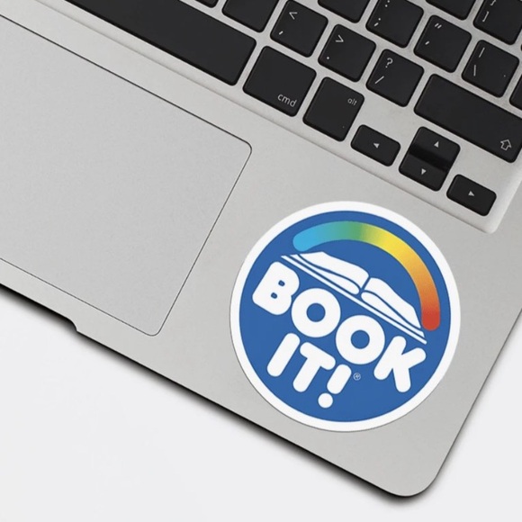 NWT Book It Sticker - 90s Nostalgia For Book Lovers - Perfect Gift- Personal Pan - Picture 3 of 3
